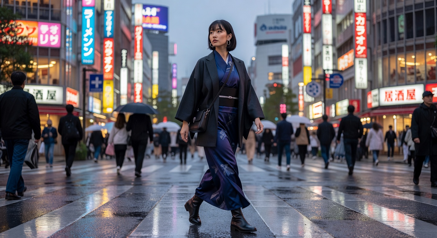 東京の着物ファッション